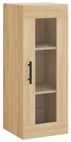 vidaXL Μπουφές Sonoma δρυς 34,5 x 34 x 180 εκ. από Επεξεργασμένο Ξύλο