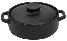 LAVA ΚΑΤΣΑΡΟΛΑ ΡΗΧΗ STONEWARE ΜΑΥΡΗ 20.8χ15.8χ5.8ΕΚ. - ESPIEL - NOL104