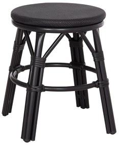 ΣΚΑΜΠΟ ΑΛΟΥΜΙΝΙΟΥ CHINO HM6285.02 BAMBOO LOOK &amp; TEXTILENE ΣΕ ΜΑΥΡΟ Φ36x46Υεκ. (1 Τεμμάχια)