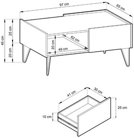 Τραπεζάκι σαλονιού Armony