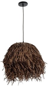 Φωτιστικό Οροφής Κρεμαστό Guadeloupe 02293 Boho 1xE27 IP20 40x35cm Dark Brown GloboStar