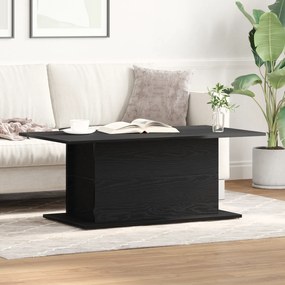 vidaXL Τραπεζάκι Σαλονιού Μαύρο Ραμμένο 102x55,5x40 εκ Επεξεργασμένο Ξύλο