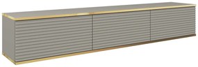 Lh-homefurniture Κρεμαστό έπιπλο τηλεόρασης ORO_MDF γκρι 175x30x32cm P_ORO_BTV_Sz_MDF