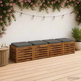vidaXL Μαξιλάρια καθιστικού 4 κομματιών VUGHT 4 pcs 100% Πολυεστέρας