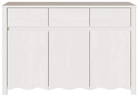 vidaXL Πλαϊνόγραφείο Drammen Λευκό 114 x 43 x 75.5 εκ