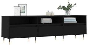 vidaXL Έπιπλο Τηλεόρασης Μαύρο 150x30x44,5 εκ. Επεξεργασμένο Ξύλο