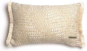 Μαξιλαροθήκη Διακοσμητική Ismaros Trimming Spaghi-Ecru Aslanis Home 30X50 Cotton,Chenille