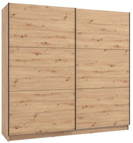 Ντουλάπα Sierra 220 Artisan Oak 217x62.5x210 εκ. 217x62.5x210 εκ.
