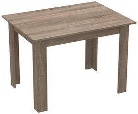Σετ Τραπεζαρίας Manka-Julita 5 τεμ σε Sonoma Truffle - Μαύρο 110x80x77εκ. 110x80x77 εκ.