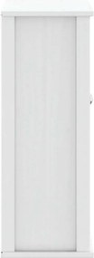 vidaXL Ντουλάπι Μπάνιου Επιτοίχιο BERG Λευκό 69,5x27x71,5εκ Μασίφ Ξύλο