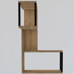 Ραφιέρα Τοίχου Lecco 495SSE1151 84x20x52cm Oak-Black