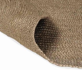 vidaXL Χαλιά χώρου Ωοειδής Γκρι 100 x 152 εκ. Γιούτα