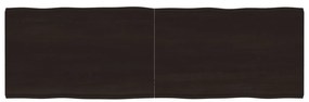 vidaXL Επιφ Τραπεζιού Αν Καφέ 160x50x(2-4)εκ.Ακατέργ. Μασίφ Ξύλο Δρυός