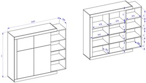 Μπουφές Jay 2D2F