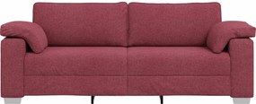 vidaXL 3-Θέσιος καναπές Κόκκινο 220 cm ύφασμα