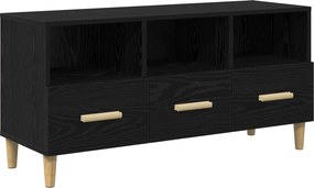 vidaXL Ντουλάπι TV 102 x 36 x 50 εκ Μαύρη Οξυά Επεξεργασμένο Ξύλο