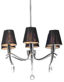 Φωτιστικό Οροφής Textile WA1196 Black Crystal, Metal