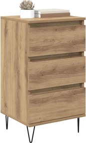 vidaXL Πλαϊνό γραφείο με συρτάρι Artisan Oak 40 x 35 x 70 εκ.