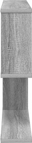 vidaXL Ράφι Τοίχου Γκρι Sonoma 60 x 12 x 50,5 εκ