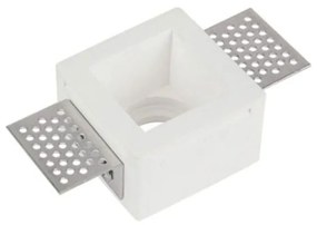 Σποτ Χωνευτό Γυψοσανίδας S047 1 x GU10 max 50W White Τετράγωνο Plaster