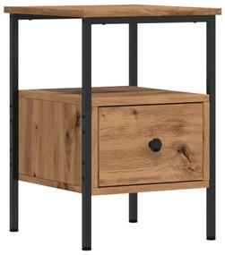 vidaXL Κομοδίνα 2 τεμάχια Artisan Oak 34x36x50 cm Κατασκευασμένο ξύλο