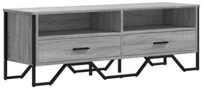 vidaXL Έπιπλο Τηλεόρασης Γκρι Sonoma 122x34x41 εκ. από Επεξεργ. Ξύλο