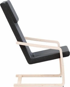 vidaXL Πολυθρόνα Relax Μαύρη Υφασμάτινη