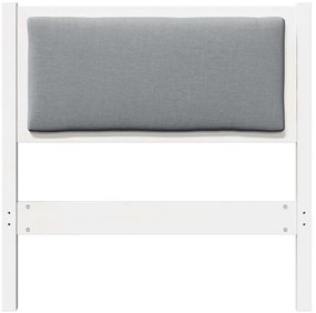 vidaXL Κεφαλάρι Άλλο Λευκό 75 cm Μασίφ ξύλο πεύκου