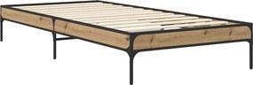 vidaXL Σκελετός Κρεβατιού Artisan Δρυς 80 x 200 cm Επεξεργασμένο Ξύλο