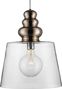 Κρεμαστό Φωτιστικό Pollish XL Ø32cm Διάφανο