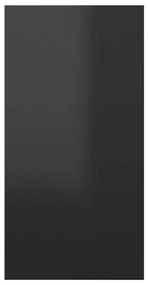 vidaXL Έπιπλα Τηλεόρασης 2 τεμ. Γυαλ. Μαύρα 30,5x30x60εκ. Μοριοσανίδα