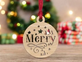 Σετ των 3 Intra απο ξύλο plywood 3mm-4mm πάχος – Καλά Χριστούγεννα στολίδι 20x25 cm INTRAVECTRY-MY545421