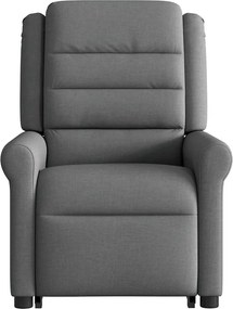 vidaXL Πολυθρόνα Ανακλινόμενη με Ανύψωση Σκούρο Γκρι Υφασμάτινη