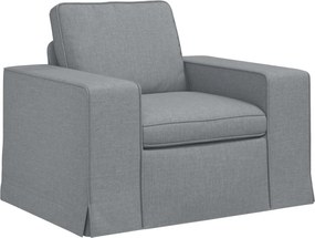 vidaXL Καναπές 2 pcs Ανοιχτό γκρι