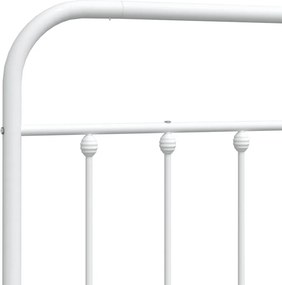 vidaXL Ανταλλακτικό κεφαλάρι Λευκό 140 εκ. Μεταλλικό