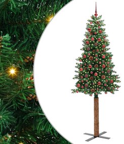 vidaXL Λεπτό Χριστουγεννιάτικο Δέντρο με 300 LED Πράσινο 210 cm