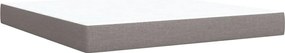 vidaXL Κρεβάτι Boxspring με Στρώμα Taupe 180x200 εκ. Υφασμάτινο