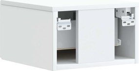 vidaXL Τραπεζάκι Τοίχου Λευκό 34,5 x 33 x 20 εκ. Επεξεργασμένο Ξύλο
