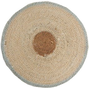 Σουπλά Saltillo 840025 22x22cm Natural-Blue Soulworks Seagrass