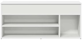 Πάγκος παπουτσιών vidaXL Λευκό 102x30,5x45 cm Κατασκευασμένο ξύλο