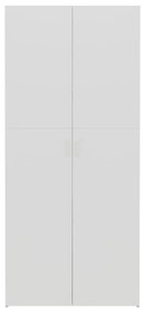 Παπουτσοθήκη Λευκή / Sonoma Δρυς 80x35,5x180 εκ. Μοριοσανίδα - Πολύχρωμο
