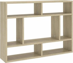 vidaXL Ραφιέρα Τοίχου Sonoma Δρυς 75 x 16 x 55 εκ. από Επεξ. Ξύλο