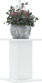 vidaXL Βάσεις Φυτών 2 τεμ. Λευκές 30x30x40 εκ. από Επεξεργασμένο Ξύλο