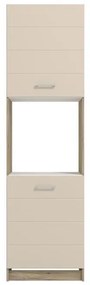 Στήλη κουζίνας DIANA BD 60 Grey Oak - Sand Γυαλιστερό 60x58x216εκ. 60x58x215 εκ.