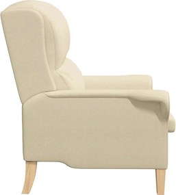vidaXL Πολυθρόνα Κρεμ 76 x 94 x 102 εκ. ύφασμα
