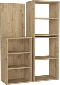 Γραφείο εργασίας πολυμορφικό Last Megapap χρώμα sapphire oak 119x44,7x123εκ.