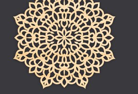 Intra απο ξύλο plywood 3mm-4mm πάχος 3D Mandala για Cricut Δίασταση 30x30 cm INTRAFABR-86059634