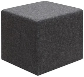 Σκαμπώ Linda Megapap υφασμάτινο χρώμα ανθρακί 40x40x40εκ.