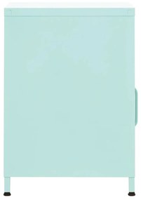 Κομοδίνο Χρώμα Μέντας 35 x 35 x 51 εκ. από Ατσάλι - Μπλε