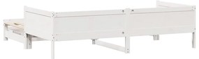 vidaXL Καναπές Κρεβάτι Συρόμενος Χωρίς Στρώμα 90x190 εκ. &amp; Συρτάρια
